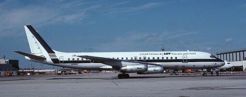Photo of DC-8 leased by LOT